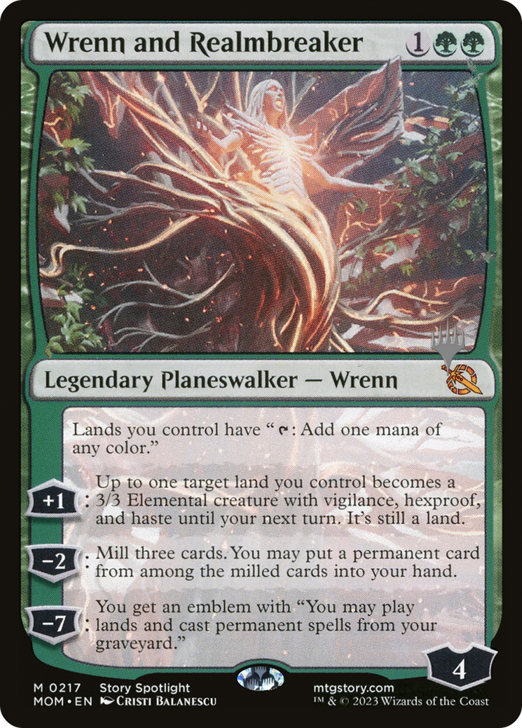 Wrenn and Realmbreaker (Promo Pack) [March of the Machine Promos] | Local Legends