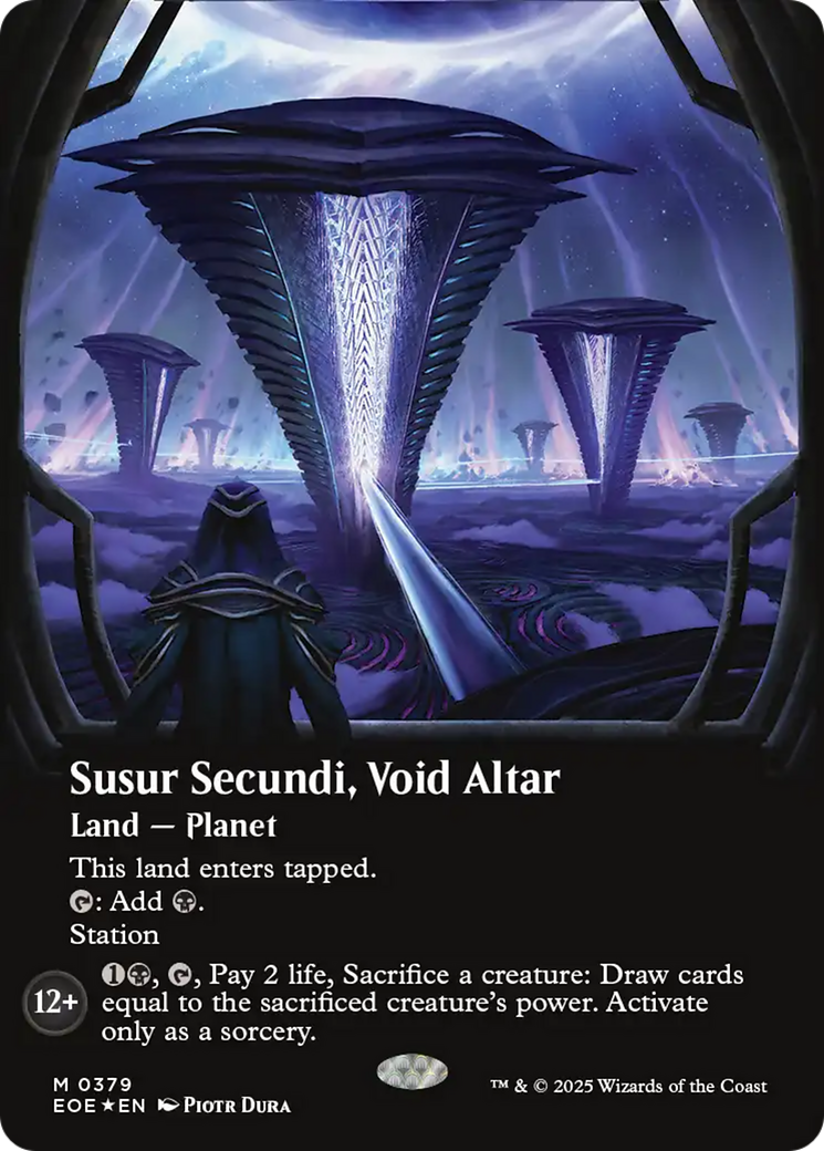 Susur Secundi, Void Altar (Borderless) (Galaxy Foil) [Edge of Eternities] | Local Legends