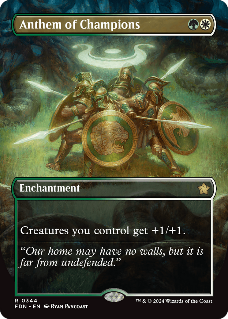Anthem of Champions (Borderless) [Foundations] | Local Legends