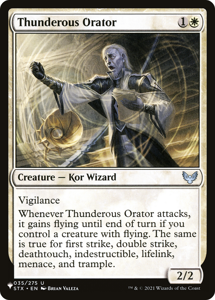 Thunderous Orator [The List] | Local Legends