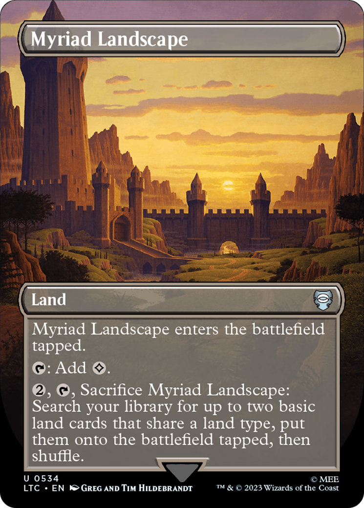 Myriad Landscape (Borderless) [The Lord of the Rings: Tales of Middle-Earth Commander] | Local Legends