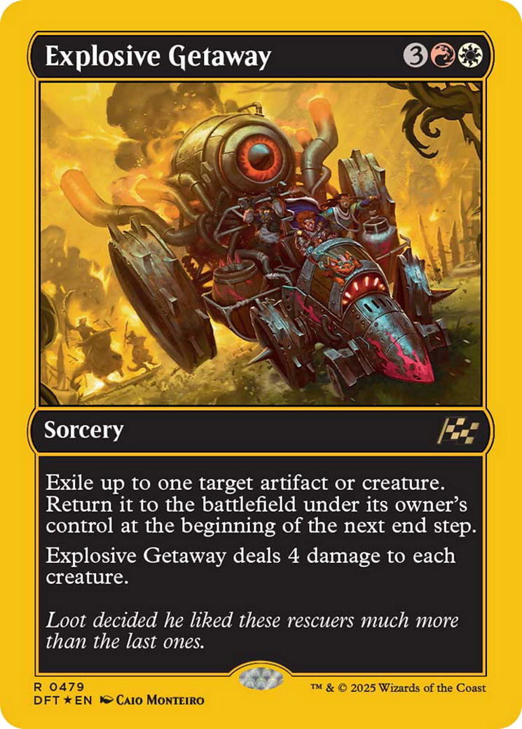 Explosive Getaway (First-Place Foil) [Aetherdrift] | Local Legends