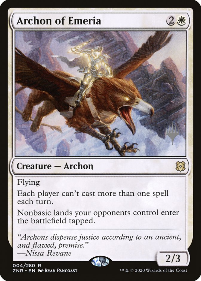 Archon of Emeria (Promo Pack) [Zendikar Rising Promos] | Local Legends