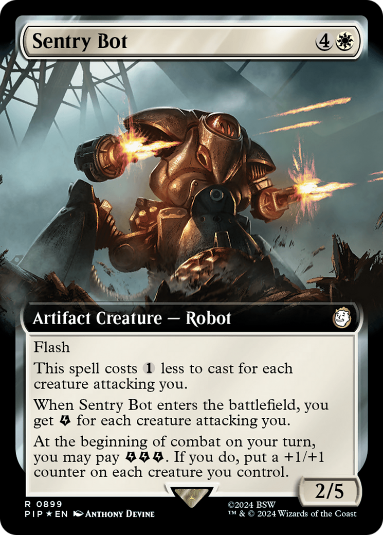 Sentry Bot (Extended Art) (Surge Foil) [Fallout] | Local Legends