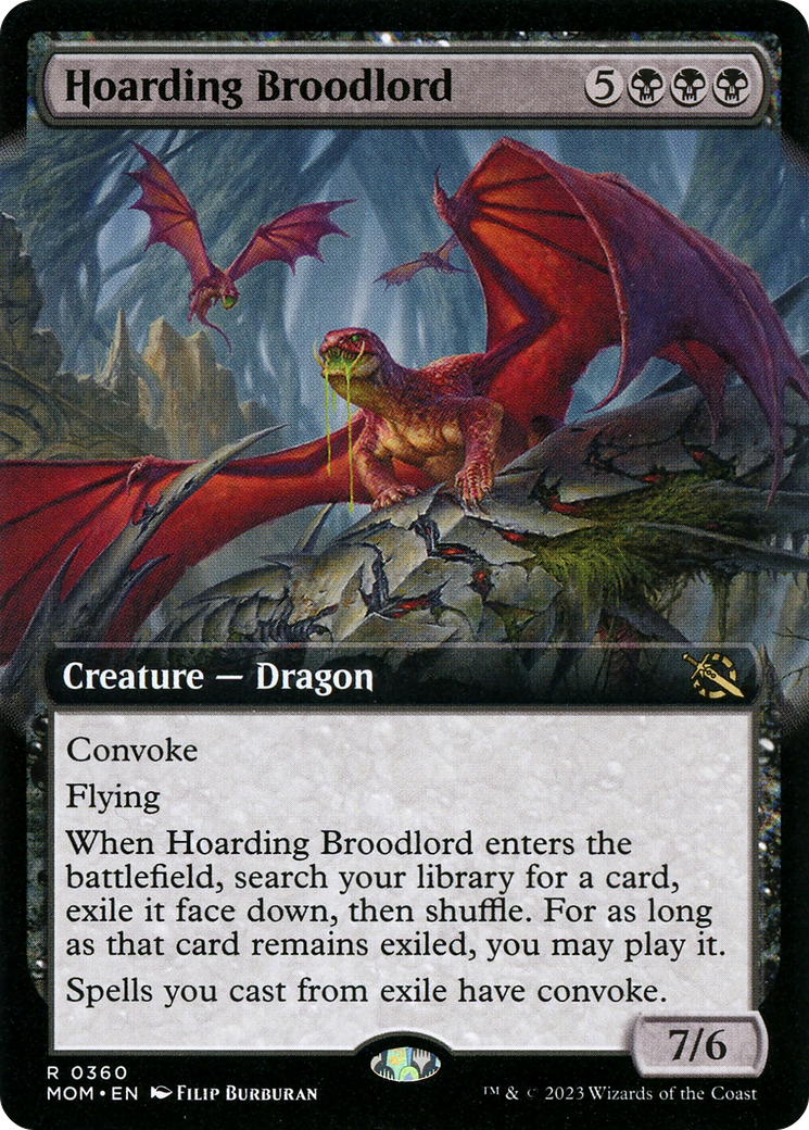 Hoarding Broodlord (Extended Art) [March of the Machine] | Local Legends