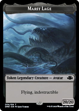 Insect // Marit Lage Double-Sided Token [Dominaria Remastered Tokens] | Golgari Games