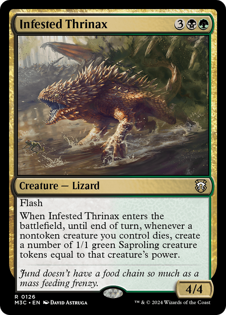 Infested Thrinax [Modern Horizons 3 Commander] | Local Legends
