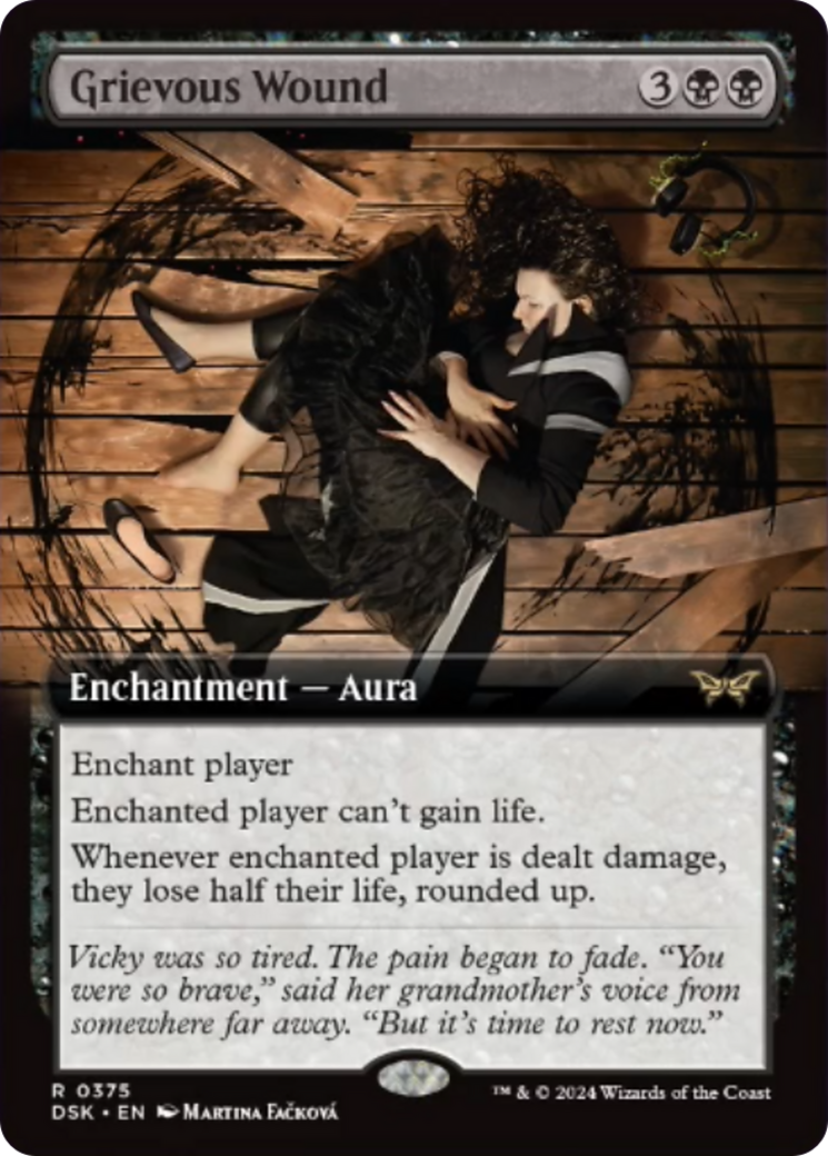 Grievous Wound (Extended Art) [Duskmourn: House of Horror] | Local Legends