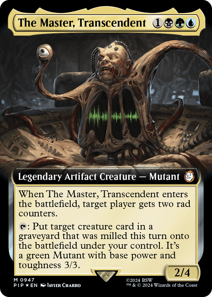 The Master, Transcendent (Extended Art) (Surge Foil) [Fallout] | Golgari Games