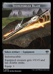 Eldrazi Scion // Stoneforged Blade Double-Sided Token [Commander Masters Tokens] | Local Legends