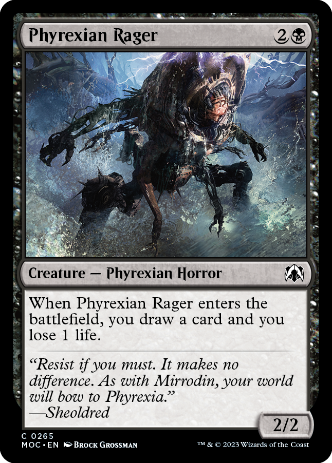 Phyrexian Rager [March of the Machine Commander] | Golgari Games