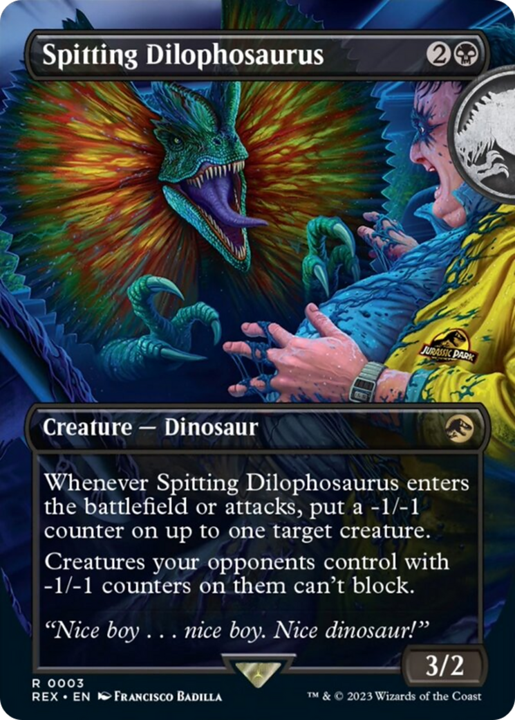 Spitting Dilophosaurus (Borderless) [Jurassic World Collection] | Local Legends