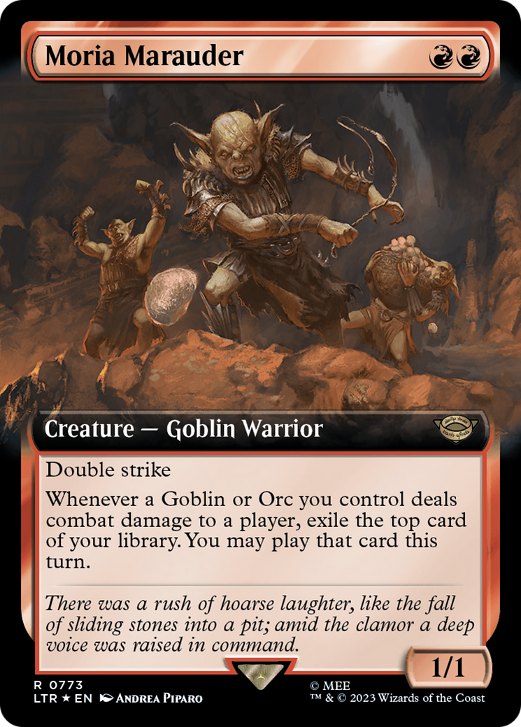 Moria Marauder (Extended Art) (Surge Foil) [The Lord of the Rings: Tales of Middle-Earth] | Local Legends