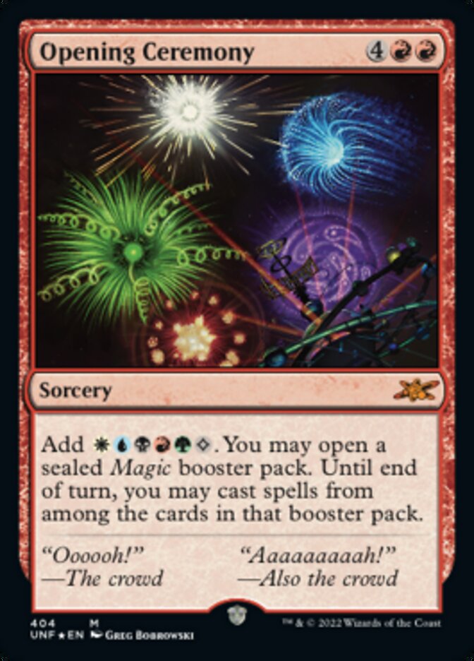 Opening Ceremony (Galaxy Foil) [Unfinity] | Local Legends