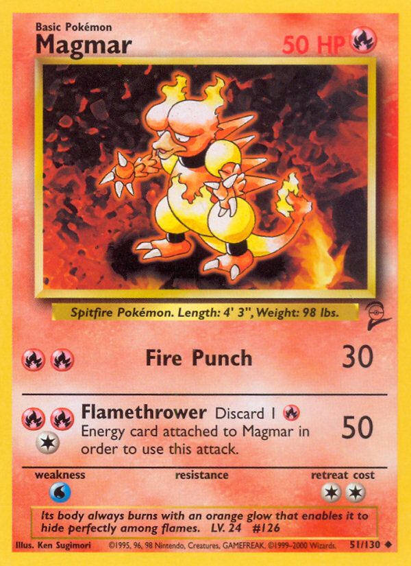 Magmar (51/130) [Base Set 2] | Local Legends