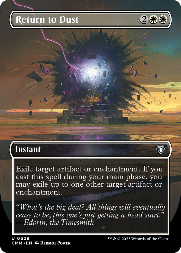Return to Dust (Borderless Alternate Art) [Commander Masters] | Local Legends