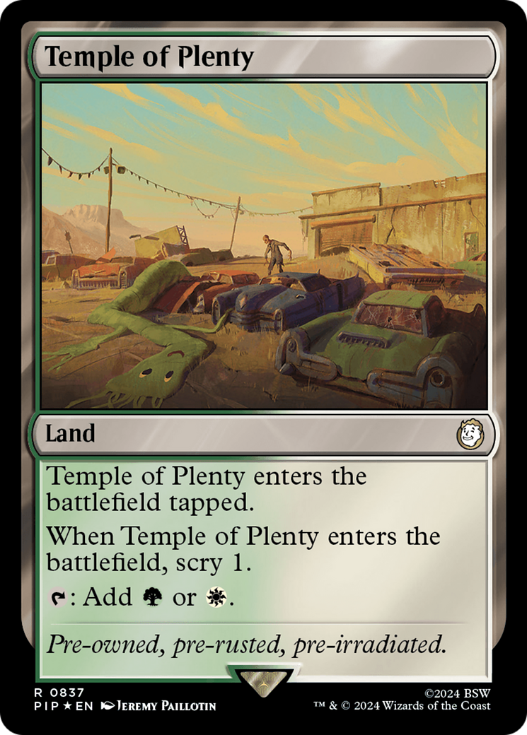 Temple of Plenty (Surge Foil) [Fallout] | Local Legends