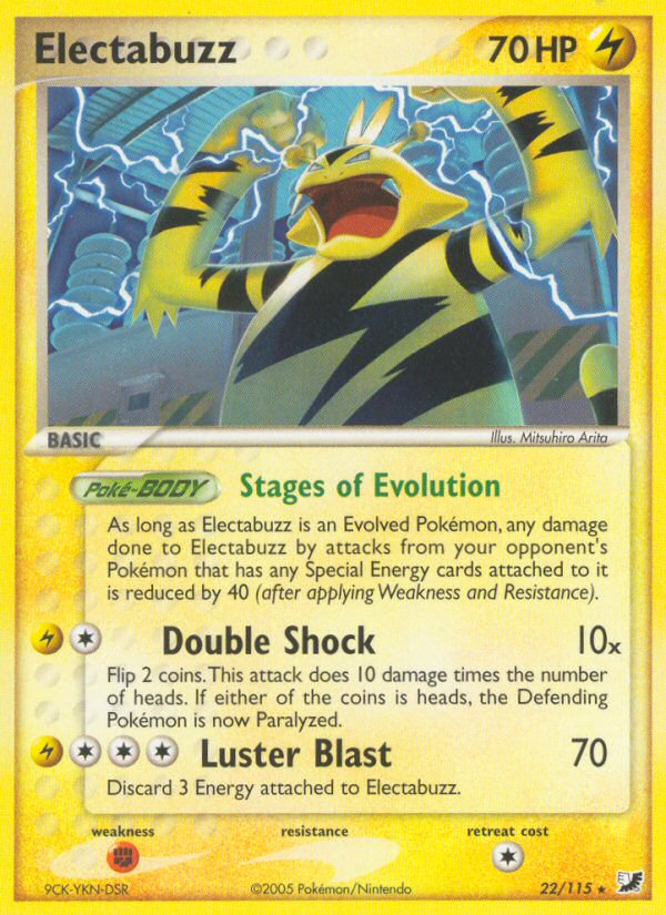 Electabuzz (22/115) [EX: Unseen Forces] | Golgari Games