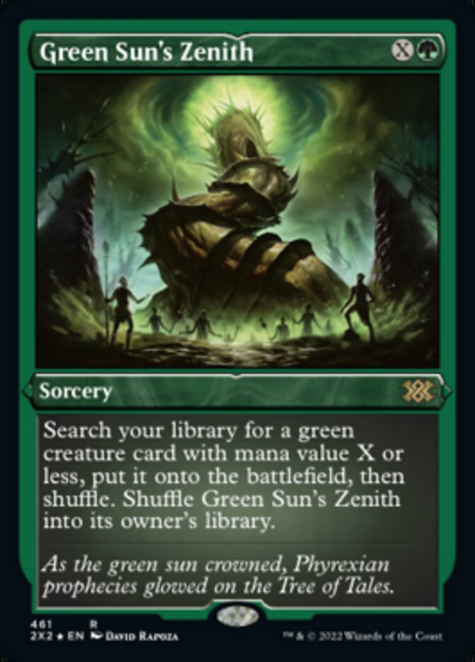 Green Sun's Zenith (Foil Etched) [Double Masters 2022] | Local Legends