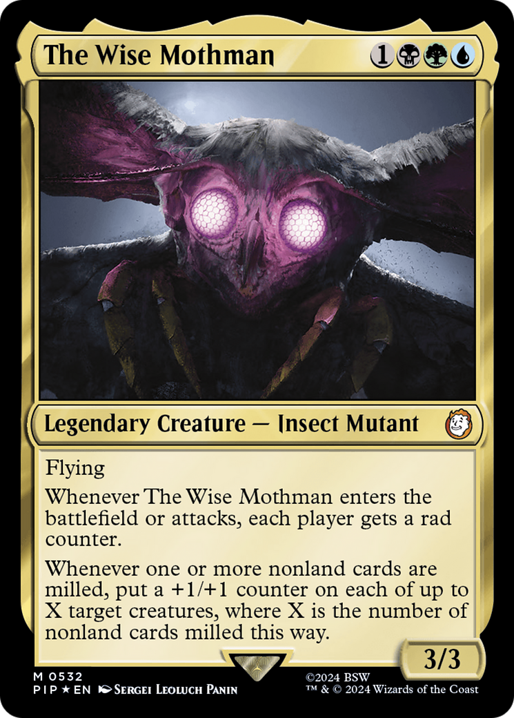 The Wise Mothman (Surge Foil) [Fallout] | Golgari Games