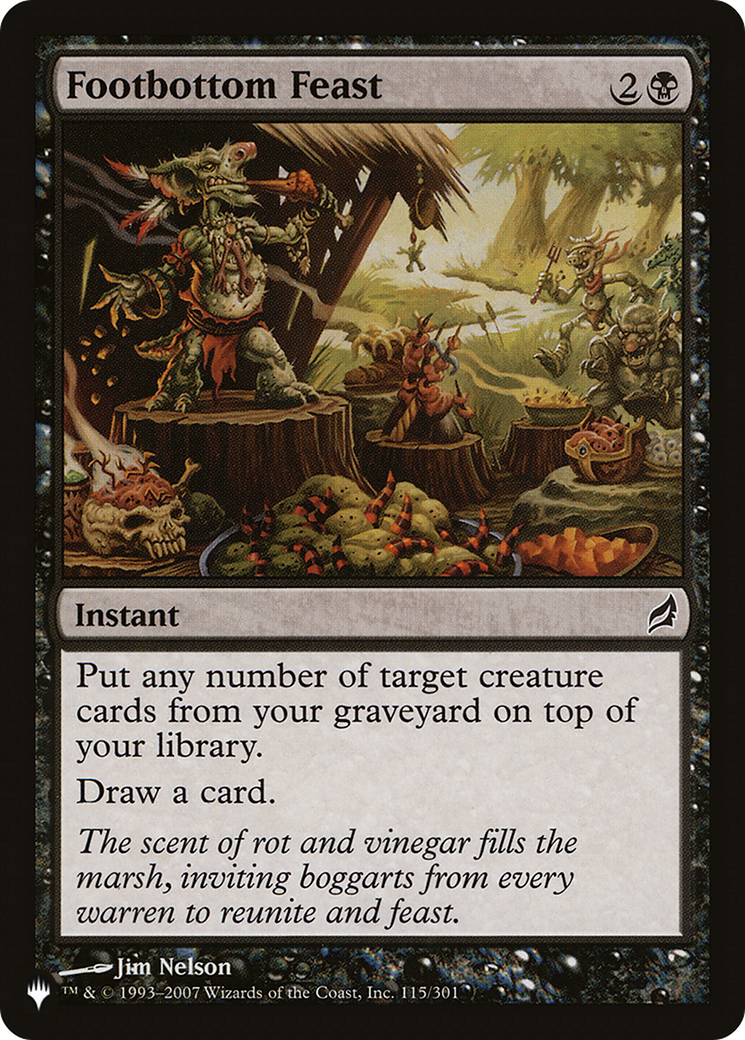 Footbottom Feast [The List] | Local Legends
