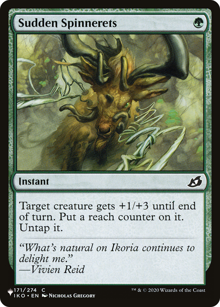 Sudden Spinnerets [The List] | Local Legends