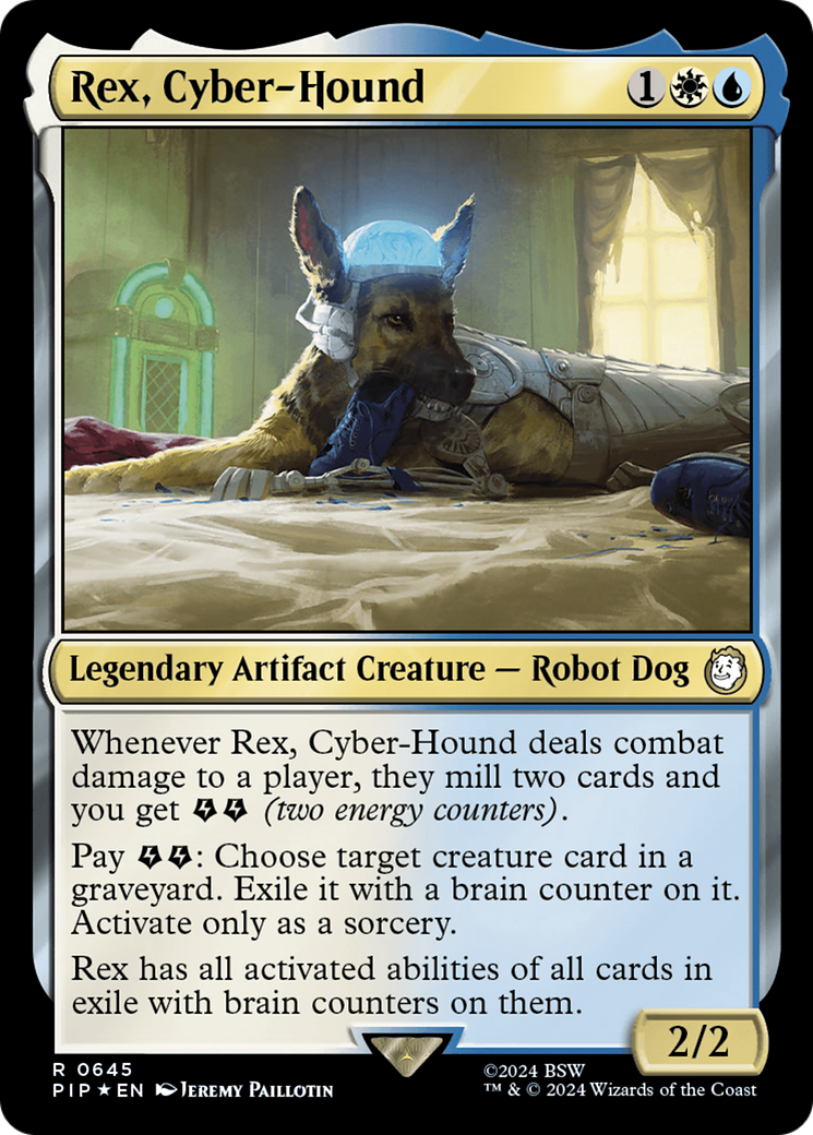 Rex, Cyber-Hound (Surge Foil) [Fallout] | Local Legends