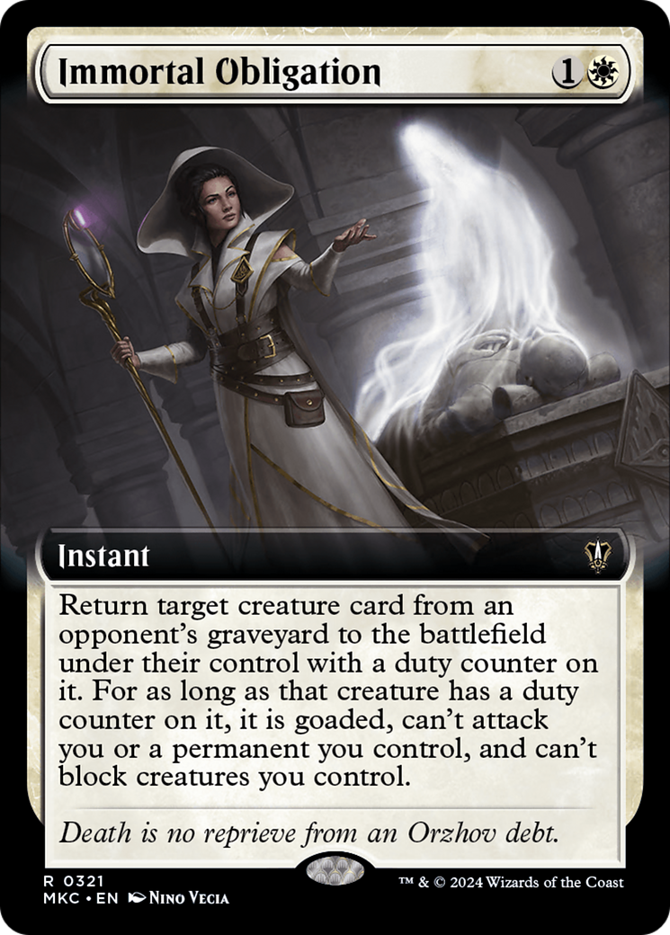 Immortal Obligation (Extended Art) [Murders at Karlov Manor Commander] | Local Legends