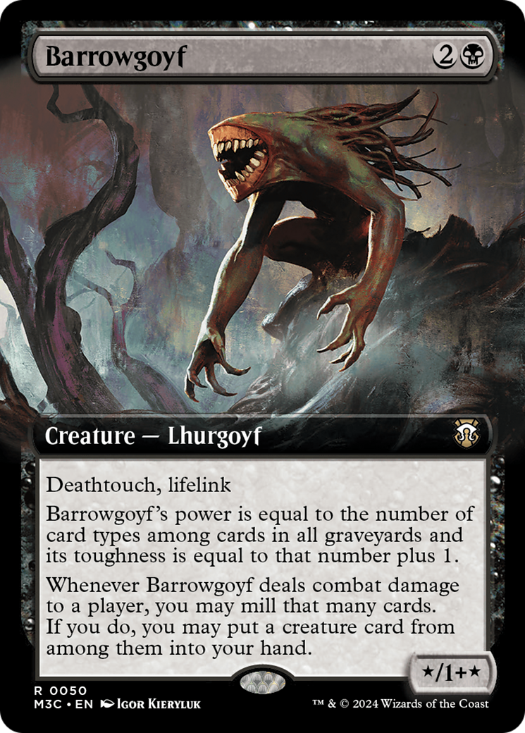 Barrowgoyf (Extended Art) (Ripple Foil) [Modern Horizons 3 Commander] | Local Legends