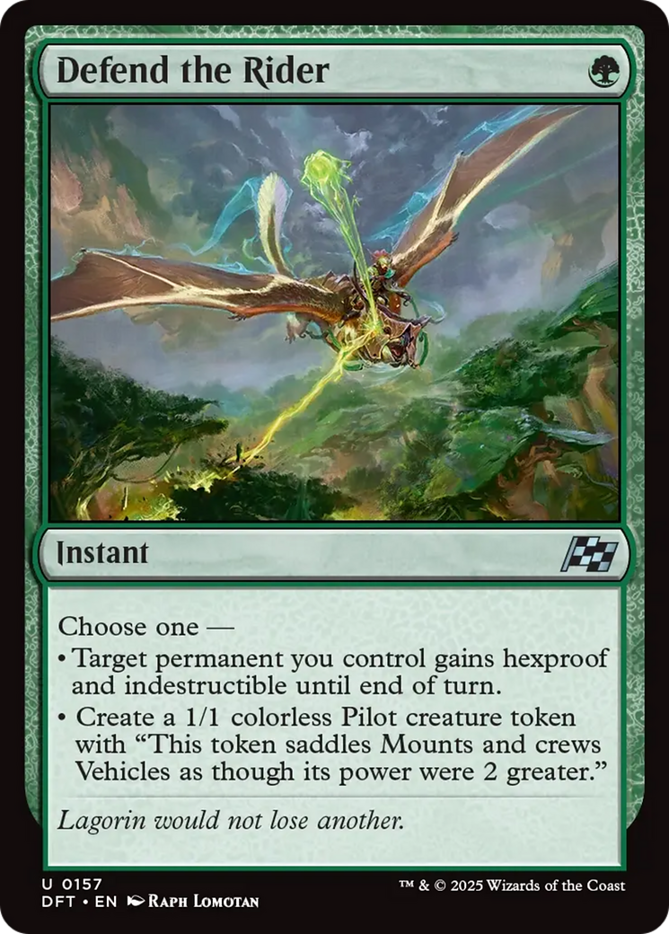 Defend the Rider [Aetherdrift] | Local Legends