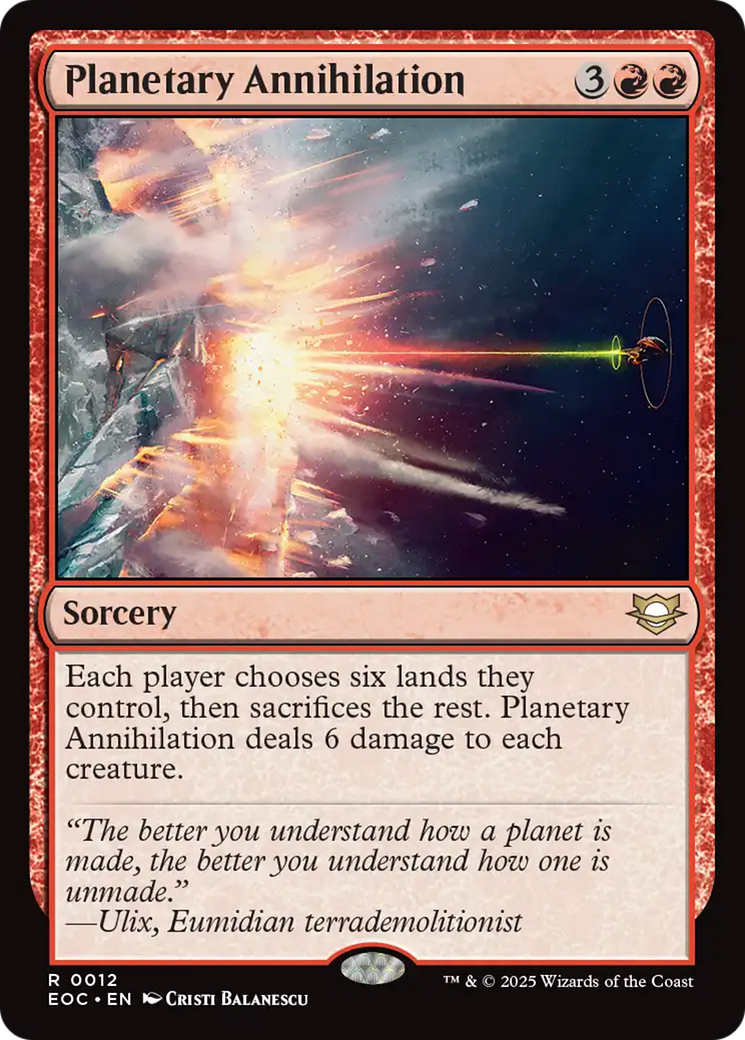 Planetary Annihilation [Edge of Eternities Commander] | Local Legends