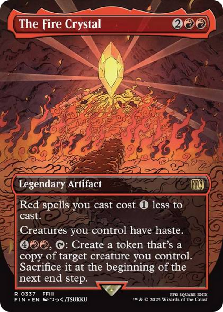 The Fire Crystal (Borderless) [FINAL FANTASY] | Local Legends