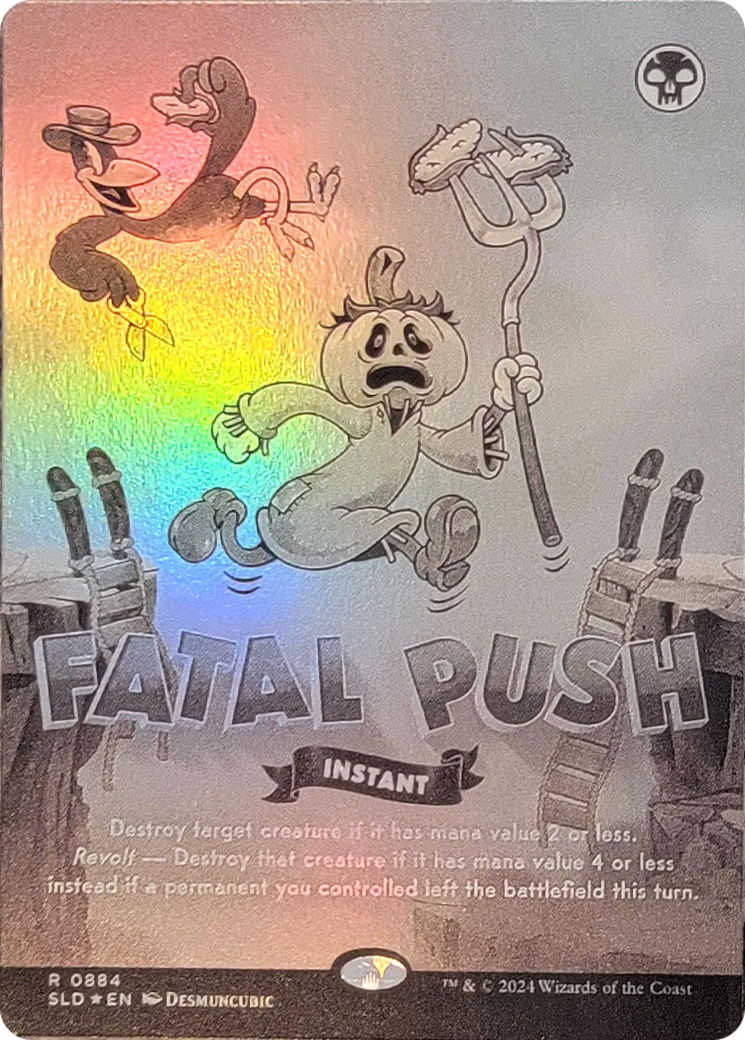 Fatal Push (0884) (Black & White Foil) [Secret Lair Drop Series] | Local Legends