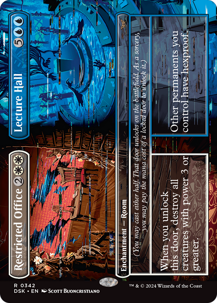 Restricted Office // Lecture Hall (Borderless) [Duskmourn: House of Horror] | Local Legends