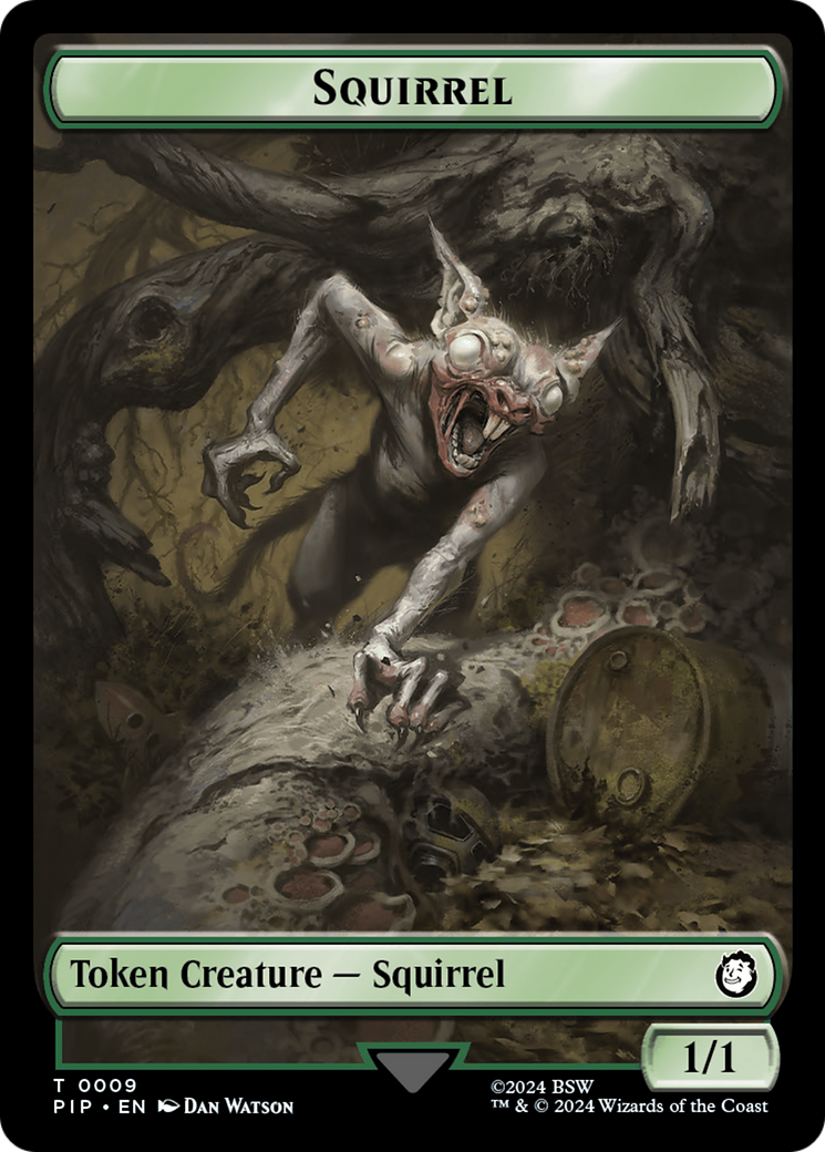 Junk // Squirrel Double-Sided Token [Fallout Tokens] | Golgari Games