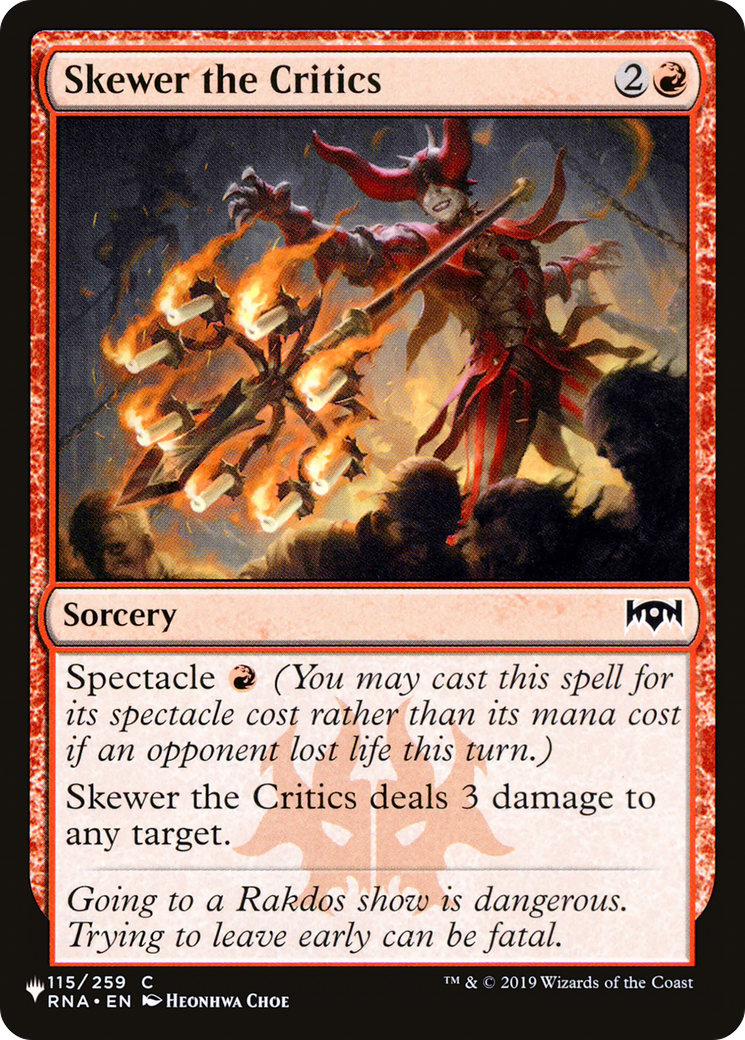 Skewer the Critics [The List] | Local Legends