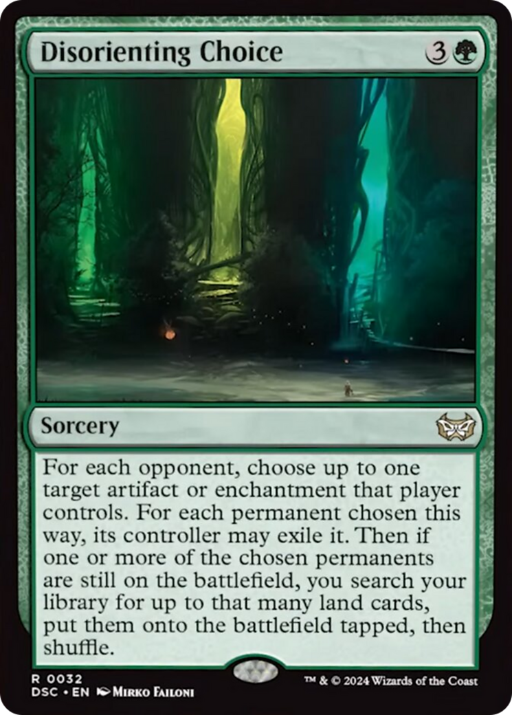 Disorienting Choice (Extended Art) [Duskmourn: House of Horror Commander] | Golgari Games