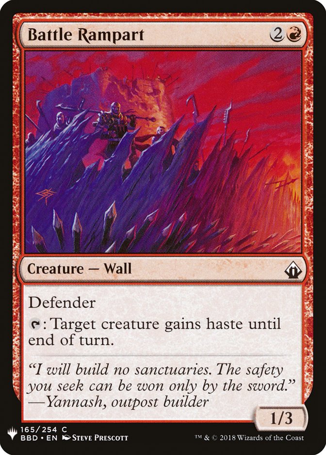 Battle Rampart [Mystery Booster] | Local Legends