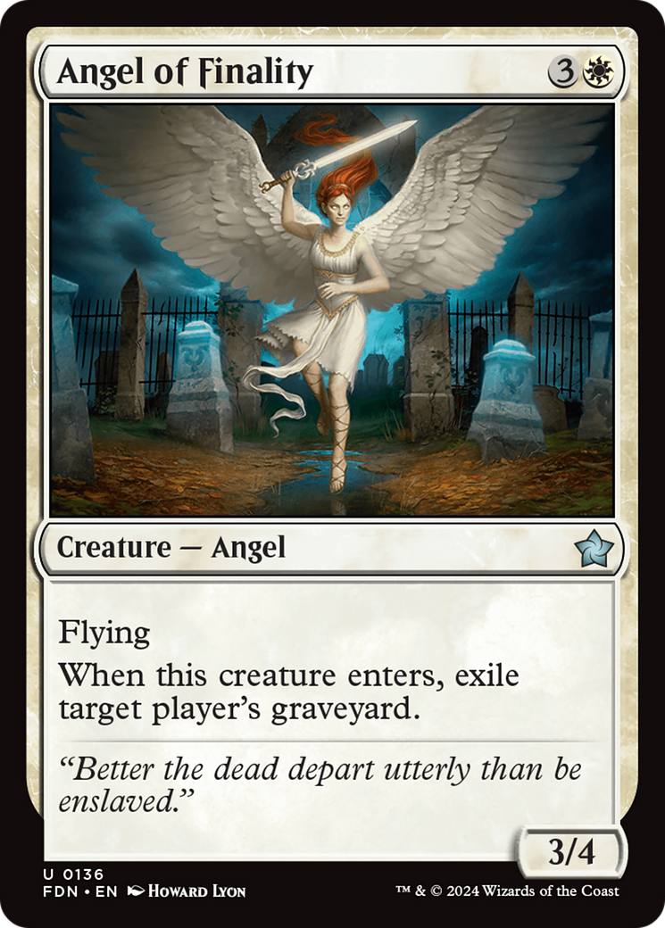 Angel of Finality [Foundations] | Golgari Games