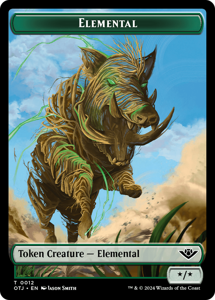 Elemental Token [Outlaws of Thunder Junction Tokens] | Golgari Games