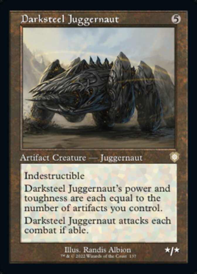 Darksteel Juggernaut (Retro) [The Brothers' War Commander] | Local Legends