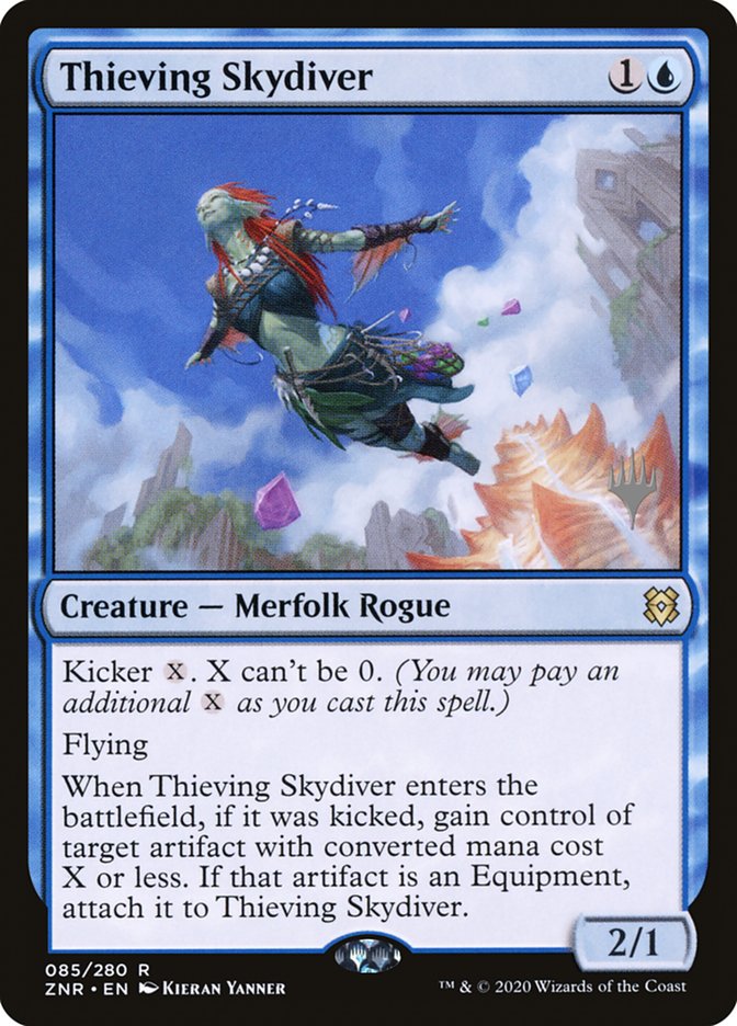 Thieving Skydiver (Promo Pack) [Zendikar Rising Promos] | Local Legends