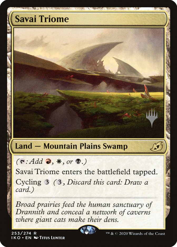 Savai Triome (Promo Pack) [Ikoria: Lair of Behemoths Promos] | Local Legends