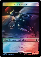 Dalek // Alien Insect Double-Sided Token (Surge Foil) [Doctor Who Tokens] | Local Legends