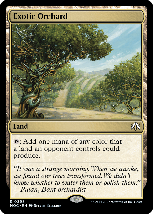 Exotic Orchard [March of the Machine Commander] | Golgari Games