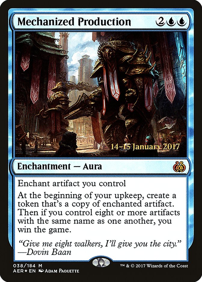 Mechanized Production [Aether Revolt Prerelease Promos] | Local Legends