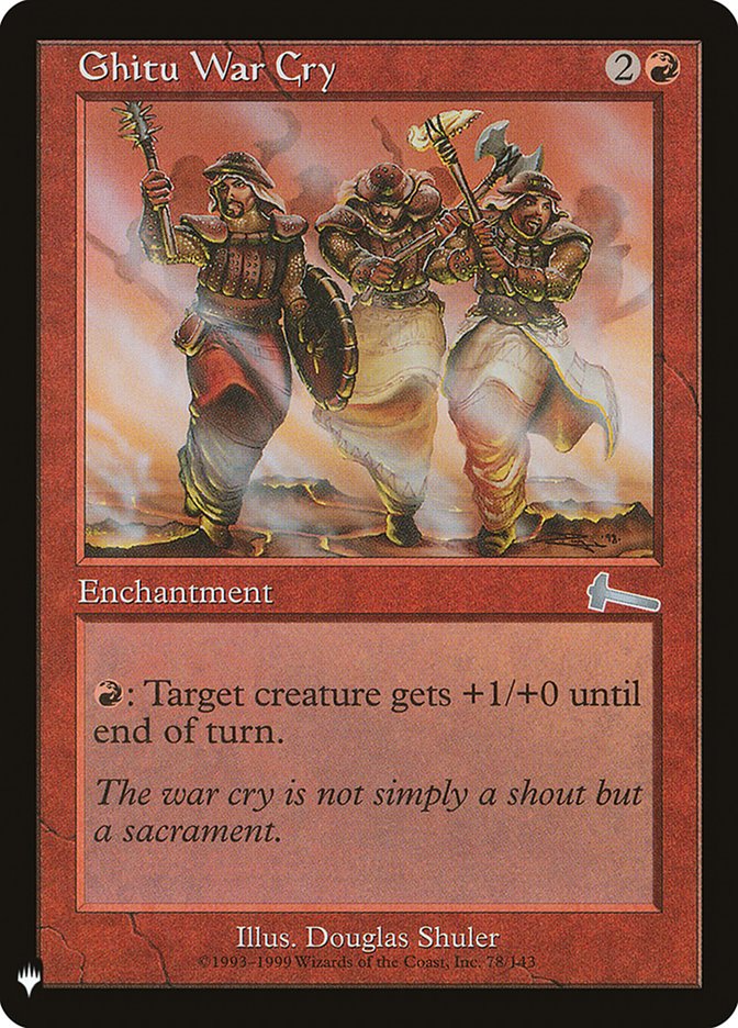 Ghitu War Cry [Mystery Booster] | Local Legends