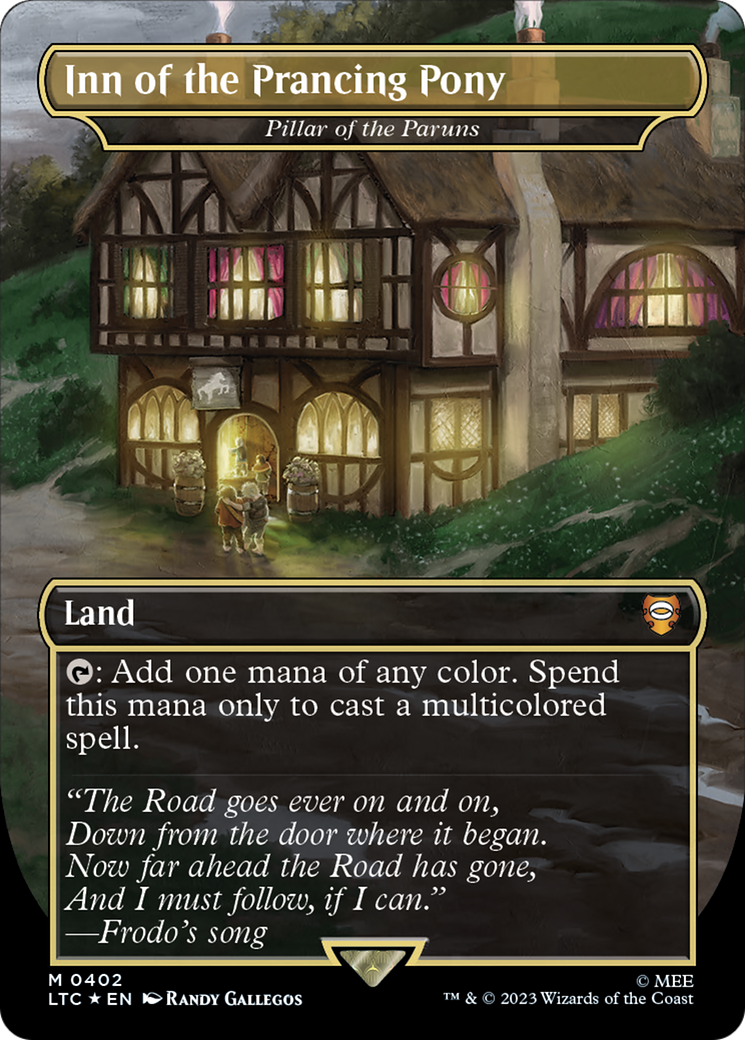 Inn of the Prancing Pony - Pillar of the Paruns (Surge Foil Realms and Relics) [The Lord of the Rings: Tales of Middle-Earth Commander] | Local Legends