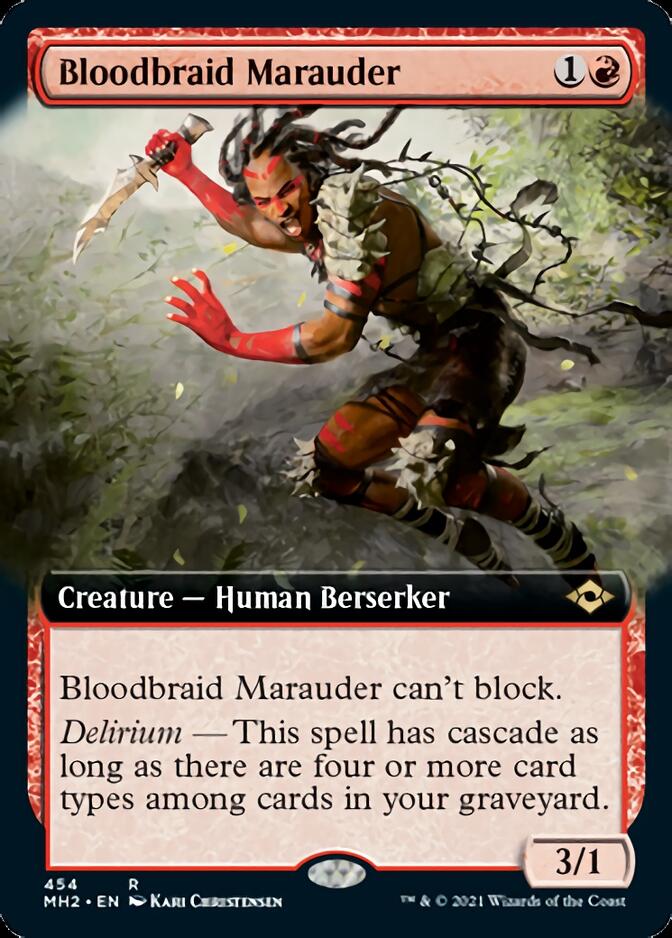 Bloodbraid Marauder (Extended Art) [Modern Horizons 2] | Golgari Games