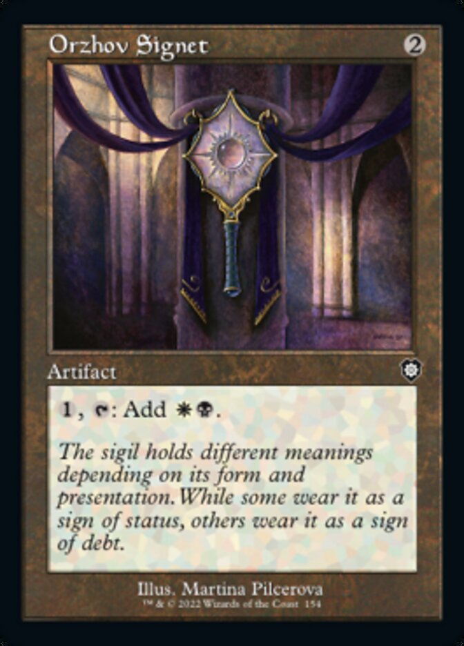 Orzhov Signet (Retro) [The Brothers' War Commander] | Local Legends